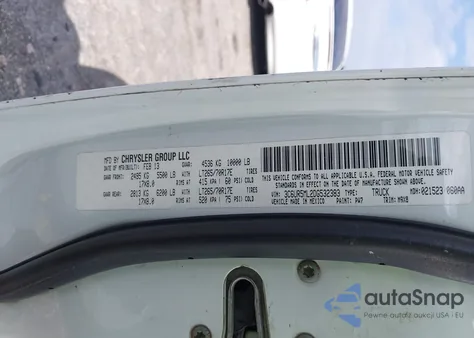 2013 Ram 2500 Lone Star из США, поврежденный, VIN 3C6UR5ML2DG532383